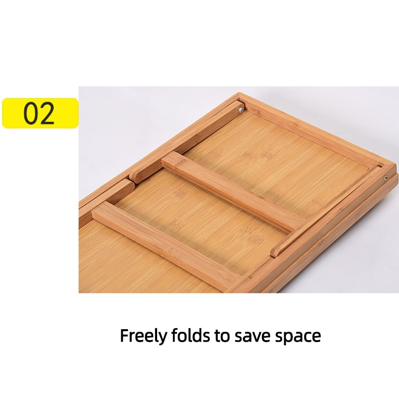 Wooden Portable Foldable Computer Laptop Desk Adjustable Notebook Desk Table Bed Sofa Breakfast Tray Picnic Table Studying Table