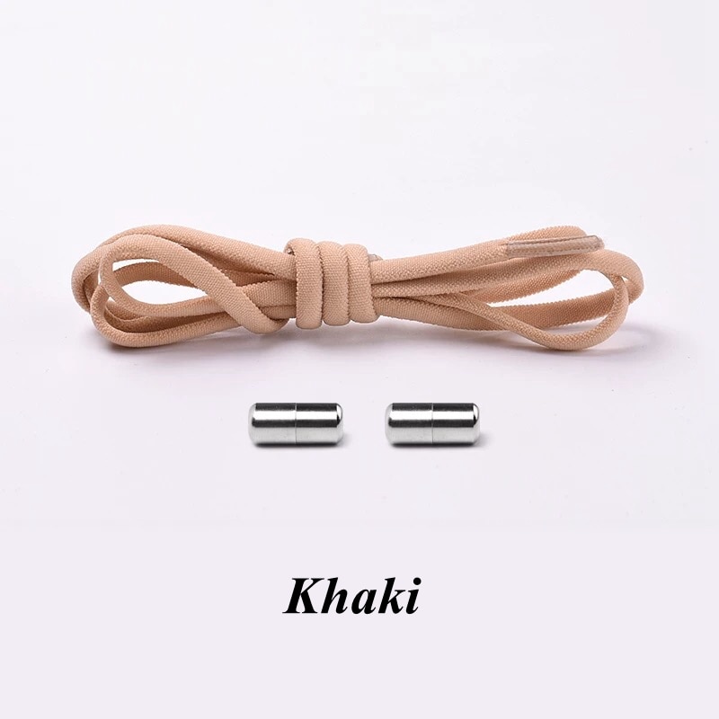 1Pair No Tie Shoelaces Round Elastic Shoe Laces For Kids And Adult Sneakers Shoelace Quick Lazy Laces 21 Color Shoestrings