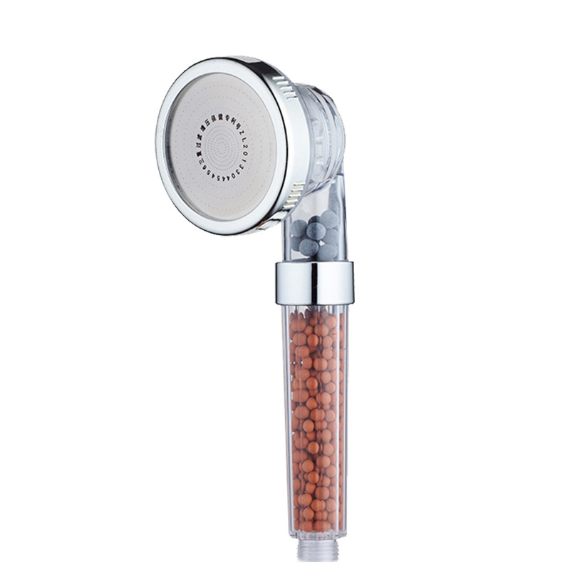 3 Modes Bath Shower Adjustable Jetting Shower Head High Pressure Saving water Bathroom Anion Filter Shower SPA Nozzle