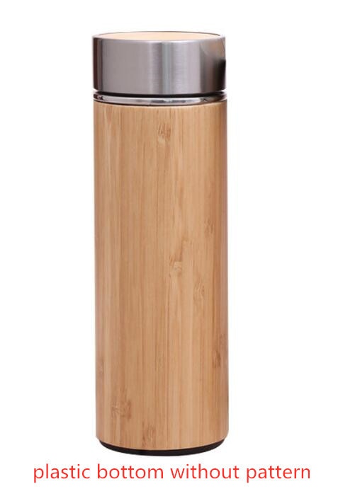 Natural Bamboo Tumbler Stainless Steel Liner Thermos Bottle Vacuum Flasks Insulated Bottles Bamboo Cup For Tea